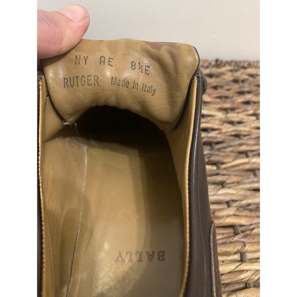 Bally Rutger Italian Oxford Lace Up Luxury Leather Soft Shoes Old Money 8.5 E - Picture 5 of 10